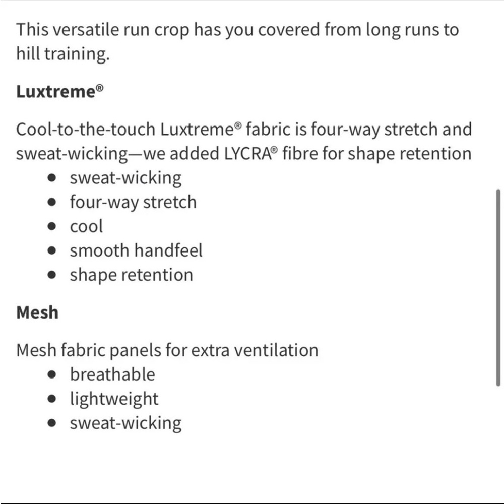 Lululemon Pace Rival Crop - Picture 5 of 5